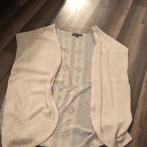 super cute tan & aztec cardigan